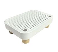 Litter Box Steps For Cats, Anti-Tracking Kitten Poop Tray Stair, Senior Cat Litter Step With Filter Function For Indoor Outdoor Home Apartment Living Room Veterinary Dormitory