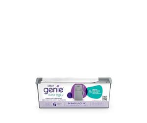 Litter Genie Bolsas de repuesto Easy Roll (paquete de 1) | Incluye un rollo de 6 meses de larga duración de 24 bolsas | Bolsas de arena para gatos con control de olores definitivo