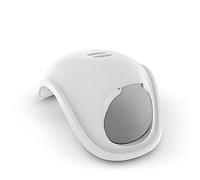 Litter Genie Campana para caja de arena | Capucha de cúpula con solapa oscilante | Blanco