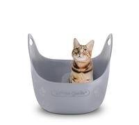 Litter Genie LitterBox Grey - Bandeja de Arena para Gatos, diseño Elegante y práctico, fácil Vaciado, Incluye Pala