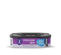 Litter Genie LitterLocker, 1 paquete de cartuchos de recambio, película original especial con barrera contra olores, 100% protección contra olores, cartucho de 2 meses