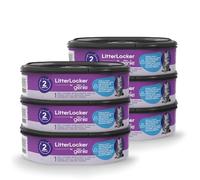 Litter Genie LitterLocker - Juego de 6 cartuchos de recambio originales con barrera antiolores que garantizan 100% protección contra los olores, cartucho de 2 meses