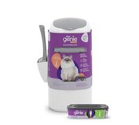 Litter Genie Style Pail | Sistema de eliminación de residuos de Arena para Gatos para Control de olores | Incluye 1 Bolsa de Repuesto Cuadrada
