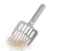 Litter Scoop, Non-Stick Cat Litter Shovel 11.8x25x3.6cm, Ergonomic Handle with Fashionable Design for Housebreaking Training and Multi-Cat Households, Gray, Yellow