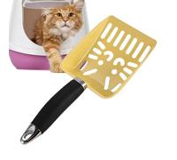 Litter Scoop - Stainless Steel Pooper Shovel | Ergonomic Cat Litter Scoop for Toilet Litterbox | Long Handle, Rust-Proof Durable, for Outdoors Indoors Training, Pet Waste Cleaner fôr Kittens Cats
