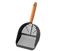 Litter Scooper, Poop Scooper, Portable Design Easy Cleaning Sturdy Build Rust Resistant Comfortable Grip Lightweight, Sifting Tool for Home Use Keep Hygiene