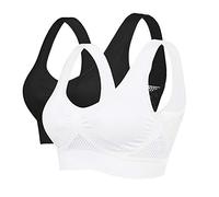 Litthing 1/2/3Pcs Sujetador Deportivo para Mujeres, Cómodos Suave y Bra Deporte sin Costuras Almohadillas Extraíbles, para Yoga Fitness Run Ejercicio