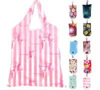 Litthing Bolsas de Compras Reutilizables 10 Pcs Bolsas de Compra Plegables Bolsas de Supermercado de Reusable Duraderas Lavables Adecuado para Compras,Casa,Viajes,Acampar al Aire Libre