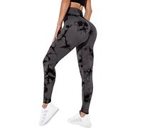 Litthing Gym Leggins Deporte Mujer Yoga Leggings Push Up Suaves Elásticos Tie Dye Mujer Anticeluliticos sin Costuras Opaco Scrunch Pantalones Yoga Running