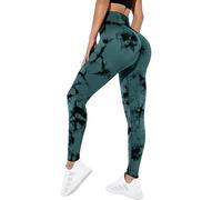 Litthing Leggins Deportivos Mujer Push Up Tie Dye Pantalon Chandal sin Costuras Opaco Scrunch Butt Leggings Deportes para Gym Yoga Fitness Correr