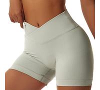 Litthing Pantalones Cortos Deportivos para Mujer, Short Deportivo Cintura Alta Pantalon Corto Deporte Control de Barriga Mallas Ciclistas Shorts para Yoga Fitness Gym