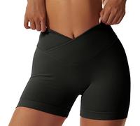 Litthing Pantalones Cortos Deportivos para Mujer, Short Deportivo Cintura Alta Pantalon Corto Deporte Control de Barriga Mallas Ciclistas Shorts para Yoga Fitness Gym