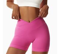 Litthing Pantalones Cortos Deportivos para Mujer, Short Deportivo Cintura Alta Pantalon Corto Deporte Control de Barriga Mallas Ciclistas Shorts para Yoga Fitness Gym