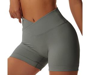 Litthing Pantalones Cortos Deportivos para Mujer, Short Deportivo Cintura Alta Pantalon Corto Deporte Control de Barriga Mallas Ciclistas Leggins Cortos para Yoga Fitness Gym