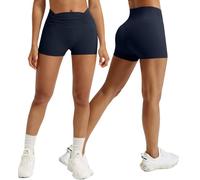 Litthing Pantalones Cortos Mujer Short Deportivo Mujer Cintura Alta Running Pantalones Cortos de Yoga Cortos Mujer Elásticas Push Up Mallas Correr para Gym Fitness Yoga