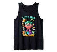 Little a Miss Stem - Elemento matemático de Dibujos Animados para Profesor Camiseta sin Mangas