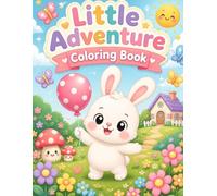 little adventure coloring book: Cute Baby Animals in Cozy Woodland Scenes for Relaxation and Fun