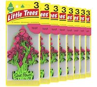 LITTLE Ambientadores para coche Ambientador colgante árbol proporciona un aroma de larga duración para el automóvil o el hogar. Sour Power, 24 ambientadores