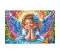 Little Angel Blue Eyes Puzzles 1000 Piezas Alivio Estrés Mental Tiempo Feliz Rompecabezas 3D para Toda La Familia Juguete Educativo Desafío Intelectual 1000 PCS