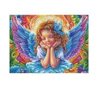 Little Angel Blue Eyes Puzzles 500 Piezas Juguete Educativo 3D Tiempo Feliz Rompecabezas Familiar para Toda La Familia Entretenimiento Creativo Decorativo 500 PCS
