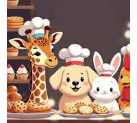 Little Animal Chefs Coloring Book: Fun and Delicious Kitchen Adventures for Kids Ages 4-8 (Little Animal Careers Series)