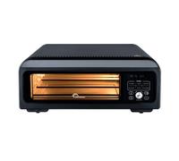 LITTLE BALANCE 3041 Pizza Revolution, Horno de Pizza Eléctrico, Multifunción 2 en 1, Horno tradicional, 10 modos de cocción, 4 accesorios, Piedras para pizza, hasta 400 °C, 2000 W, Negro