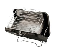 LITTLE BALANCE 3048 Nomad'Fire, Barbacoa de carbón, Barbacoa portátil, Barbacoa de mesa, Ultracompacta y plegable en su maleta, Camping, Picnic, Senderismo, Negro