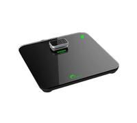 Little Balance 8276 Kinetic Premium Noir/Silver - Báscula personal sin pila - Ecológico gracias a su botón Little Balance - 180 kg / 100 g