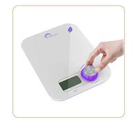 Little Balance 8347 Kinetic Flower Báscula electrónica de cocina, Vidrio, 5 kg, Pruna
