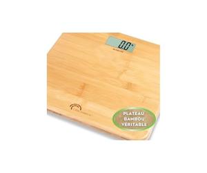 LITTLE BALANCE 8466 My Bambou, Pese-personne, balance electronique, 150 kg / 100 g, Bambou veritable