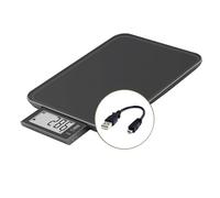 LITTLE BALANCE 8580 Slide 10 Negro USB-R, Báscula de cocina sin batería USB, Reparable, 10 kg, Negro