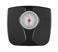 LITTLE BALANCE 8727 Confort 150, Báscula personal mecánica, Báscula con pantalla XL, Forma compacta, 150 kg, Negro