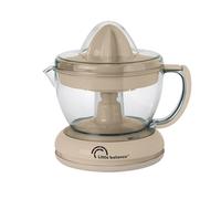 LITTLE BALANCE 8832 Little Juice, exprimidor eléctrico de gran capacidad 0,7 L, doble rotación, 2 conos intercambiables, formato compacto, 40 W, Beige