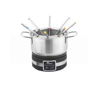 LITTLE BALANCE 8965 Digital Fondue 8, aparato para fondue 8 personas, 3 programas, Caquelon inox, compatible con inducción, 1,2 litros, 1200 W, negro/acero inoxidable