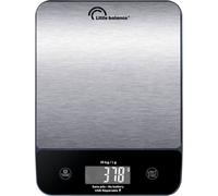 Little Balance Happy Genius Inox Balanza De Cocina Digital Recargable Usb-c 10 Kg, Precisión 1 G, Plataforma De Acero Inoxidable Y Pantalla Retroiluminada
