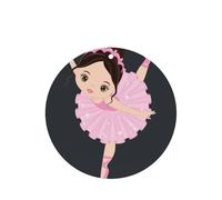 Little Ballerina Dancing Girl - Juego de tarjetas de ambientador redondas para coche, aroma a lavanda, 10/24 piezas