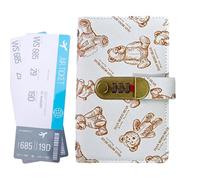 Little Bear 2026 - Libro de bolsillo con bloqueo de contraseña, tamaño A6, libro de desafíos para ahorrar dinero en efectivo con bloqueo de contraseña, libro de dinero para ahorrar dinero en efectivo