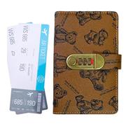 Little Bear 2026 - Libro de bolsillo con bloqueo de contraseña, tamaño A6, libro de desafíos para ahorrar dinero en efectivo con bloqueo de contraseña, libro de dinero para ahorrar dinero en efectivo