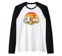 Little Bear Birthday Squad Y2K Animal Party Matching Retro Camiseta Manga Raglan