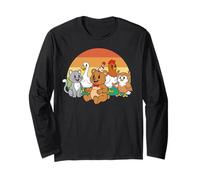 Little Bear Birthday Squad Y2K Animal Party Matching Retro Manga Larga
