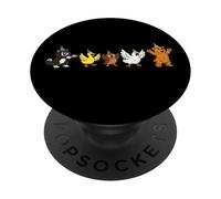 Little Bear Birthday Squad Y2K Animal Party Matching Retro PopSockets PopGrip Adhesivo