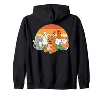 Little Bear Birthday Squad Y2K Animal Party Matching Retro Sudadera con Capucha