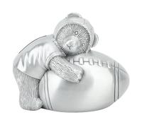 Little Bear Football Money Box Cartoon Personalised Vintage Bear Ball Piggy Bank Zinc Alloy Savings Pot for Kids Room Decor Gift