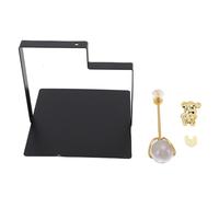 little bearNapkin Holder for Tabletop, Decorative Square Plastic Rabbit Paper Towel Dispenser Compact for Kitchen Counter, Home Bar, Farmhouse & Restaurant Table Decor (BLACK) (Black)