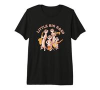Little Big Band Suricata Músico Banda Animales Orquesta Camiseta Premium