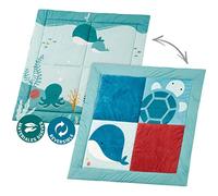 Little Big Friends Alfombra de Juego Patchwork | Alfombra Reversible | Océano