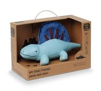 Little Big Friends Amigos Dinos | Estimula los sentidos con Colores, Texturas y una Campanilla tintineante | Piel Vegana | Fácil de Limpiar | Dimitri el Dimetrodonte