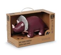 Little Big Friends Amigos Dinos| Estimula los sentidos con Colores, Texturas y una Campanilla tintineante | Piel Vegana | Fácil de Limpiar | Penélope el Triceratops