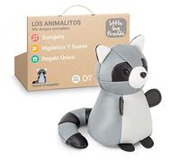 Little Big Friends Los Tiny Friends Sonajeros para bebé | Animales blanditos | Fáciles de Limpiar | Decoración para habitación de bebé | Denver el Mapache