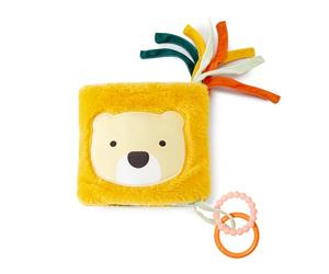 Little Big Friends Soft Activity Book 2 in 1 | Multipurpose Developmental Toy | Easily attaches to Crib | Teething Ring | Jungle